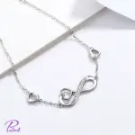 دستبند نقره بی نهایت رنگ ثابت