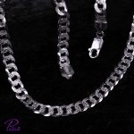گردنبند نقره کارتیه طرحدار قطر 7 ست 1