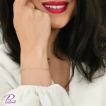 قیمت دستبند نقره ایتالیایی طنابی مفتولی دو رنگ مدل