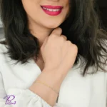 خرید دستبند نقره ایتالیایی طنابی مفتولی دو رنگ مدل