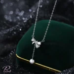 قیمت گردنبند نقره پروانه آویز مروارید