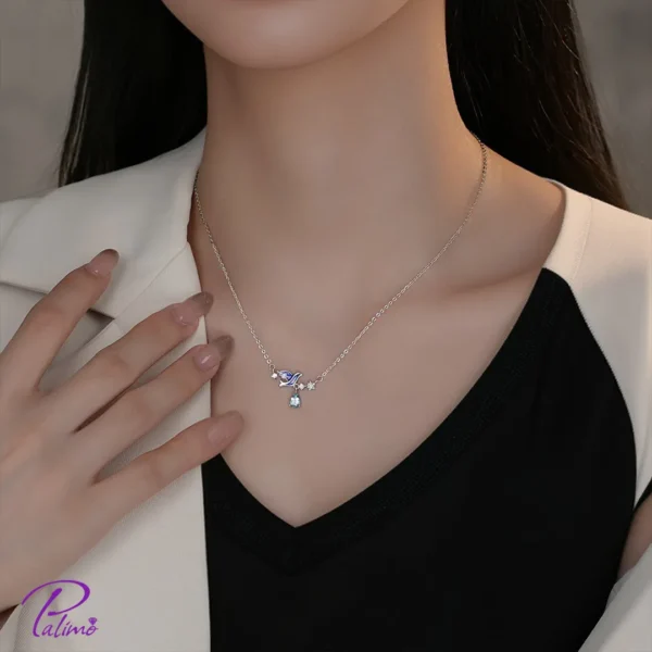 خرید گردنبند نقره مرغ آمین