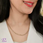 گردنبند نقره خودکاری ایتالیایی ساخته شده از نقره استرلینگ خالص با آبکاری رودیوم