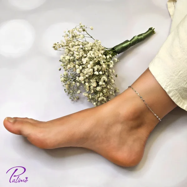 پابند نقره کارتیه از جنس نقره با عیار 925 خالص با روکش طلا سفید