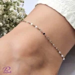 پابند نقره کارتیه تماما از نقره با عیار 925 خالص با آبکاری طلا سفید