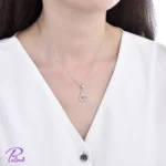 گردنبند نقره صلیب تماما از نقره با بالاترین عیار ممکن با روکش ظخیم و با دوام